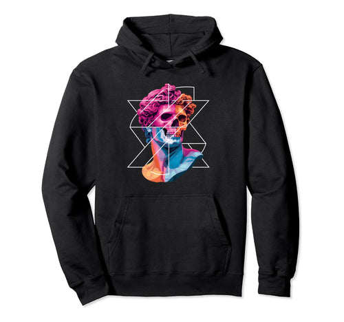 Statue David Bust Vaporwave Aesthetic Hoodie - Aesthetic Graphic Men Women - T-Shirt, Sweatshirt, Hoodie