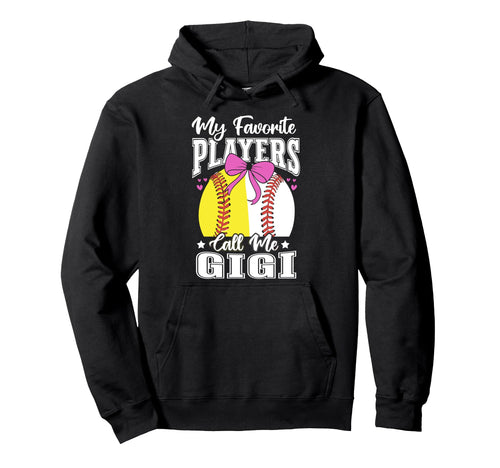 Baseball Grandma Favorite Softball Hoodie - Minimalist Print Men Women - T-Shirt, Sweatshirt, Hoodie