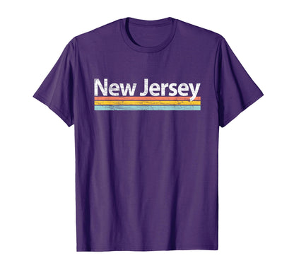 New Jersey Worn Stripes T-Shirt - Streetwear Style Men Women - T-Shirt, Sweatshirt, Hoodie