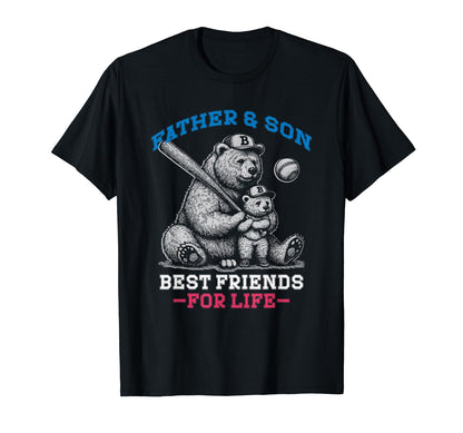Father Son Best Friends Life Baseball T-Shirt - Trendy Graphic Men Women - T-Shirt, Sweatshirt, Hoodie