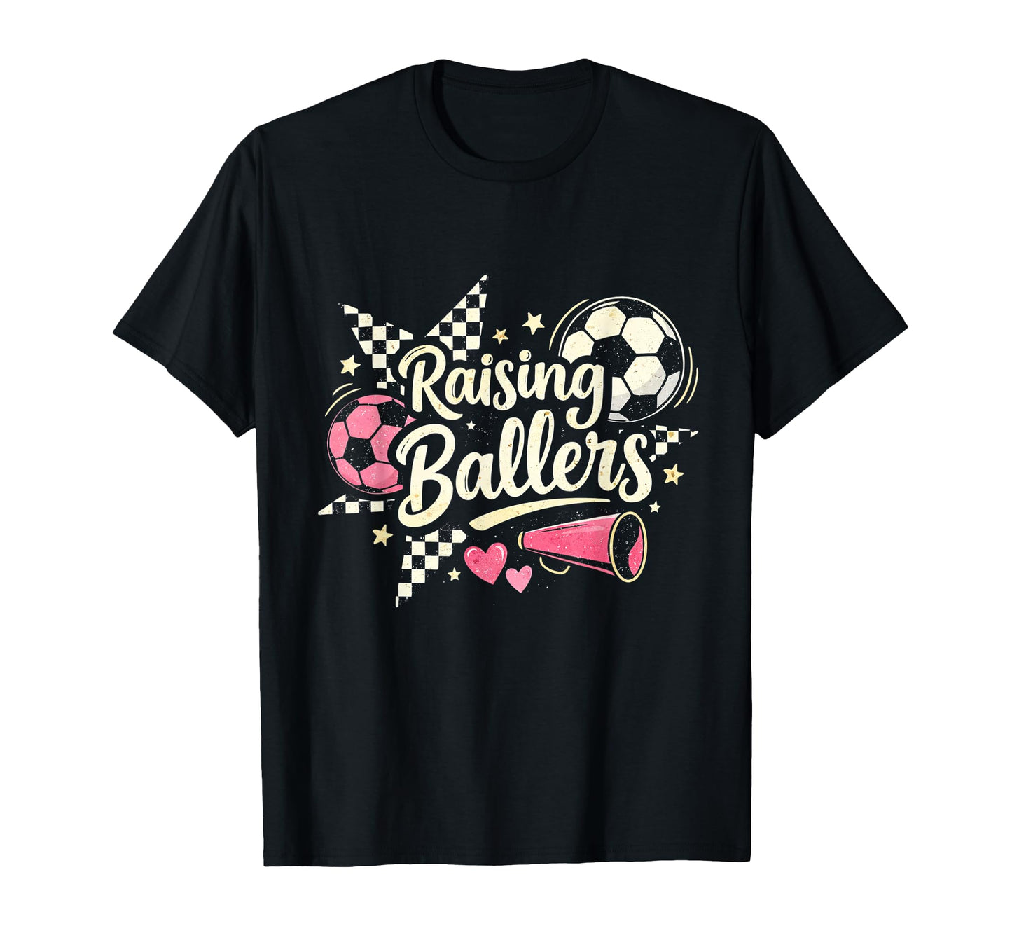 Raising Ballers Soccer Mom Funny Soccer T-Shirt - Unique Graphic Men Women - T-Shirt, Sweatshirt, Hoodie