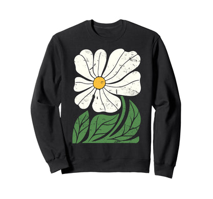Boho Aesthetic Matisse Flower Painting Sweatshirt - Minimalist Print Unisex - T-Shirt, Sweatshirt, Hoodie