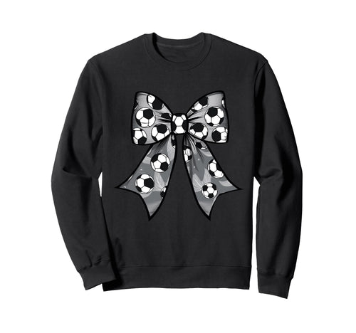 Coquette Bow Soccer Ball Mom Life Sweatshirt - Custom Art Print Unisex - T-Shirt, Sweatshirt, Hoodie