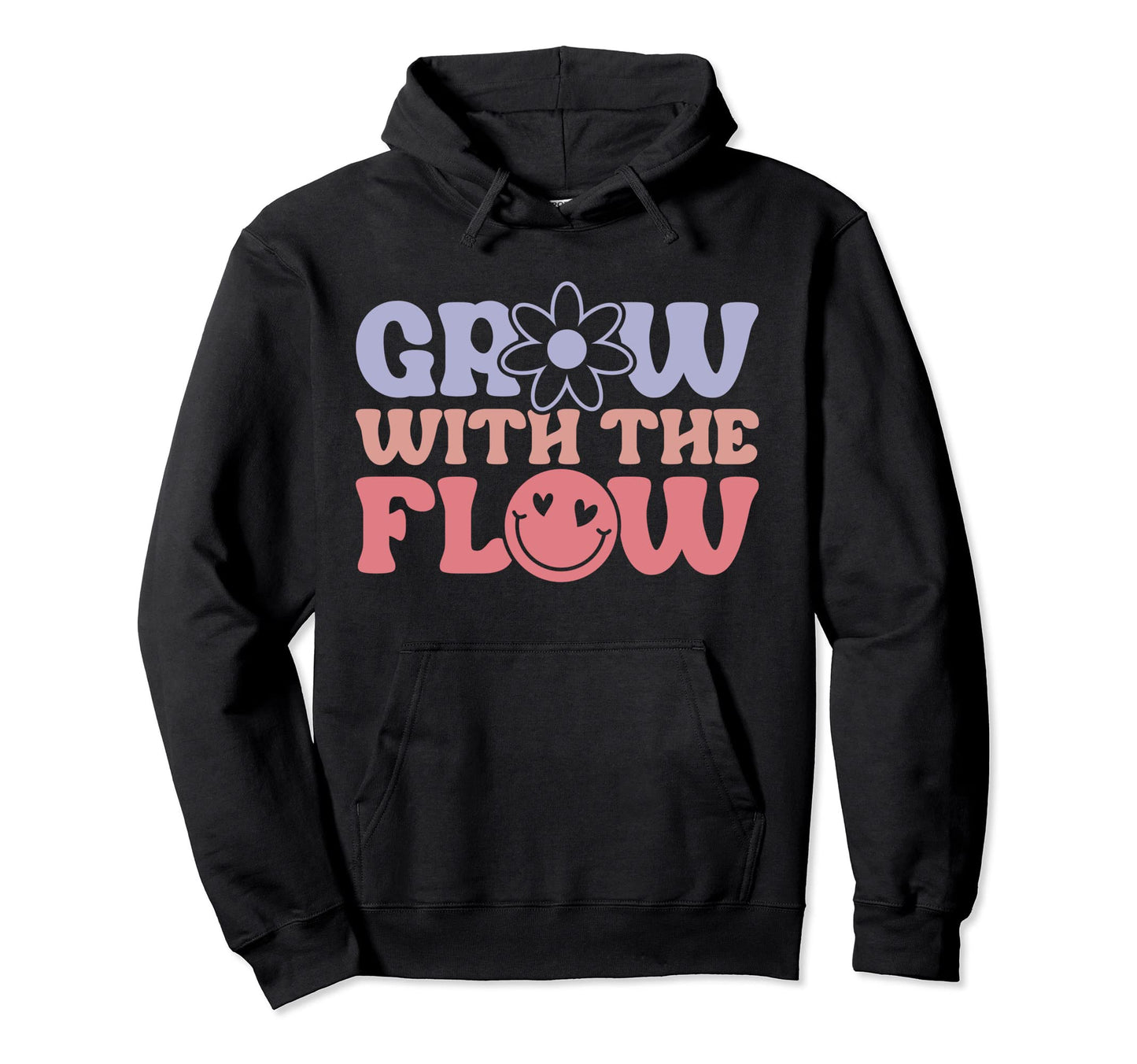 Grow Flow 70S Hippie Boho Peace Hoodie - Novelty Apparel Men Women - T-Shirt, Sweatshirt, Hoodie