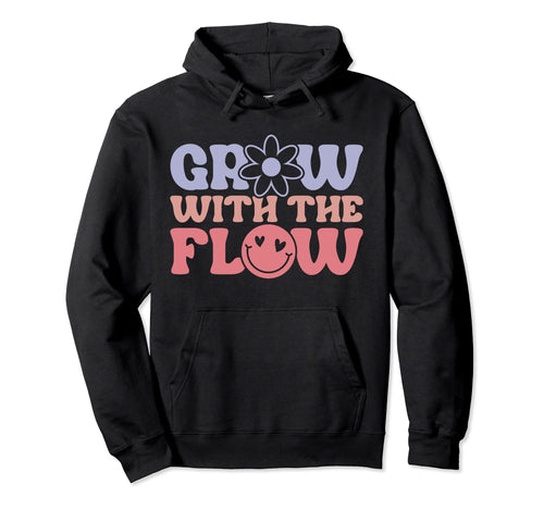 Grow Flow 70S Hippie Boho Peace Hoodie - Novelty Apparel Men Women - T-Shirt, Sweatshirt, Hoodie