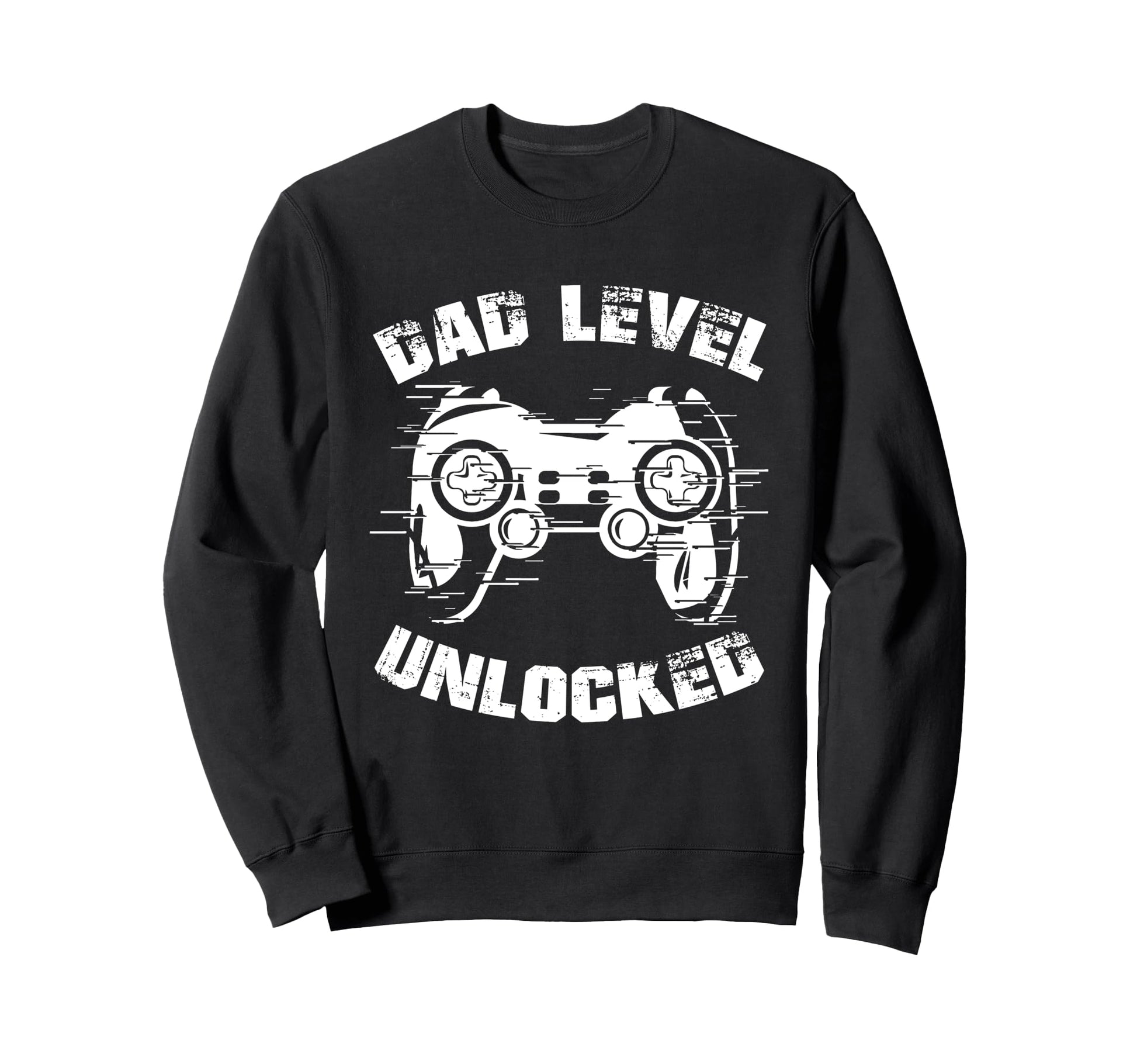 Dad Level Unlocked Gaming Controller Sweatshirt - Custom Art Print Unisex - T-Shirt, Sweatshirt, Hoodie