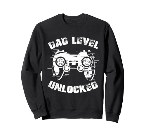 Dad Level Unlocked Gaming Controller Sweatshirt - Custom Art Print Unisex - T-Shirt, Sweatshirt, Hoodie