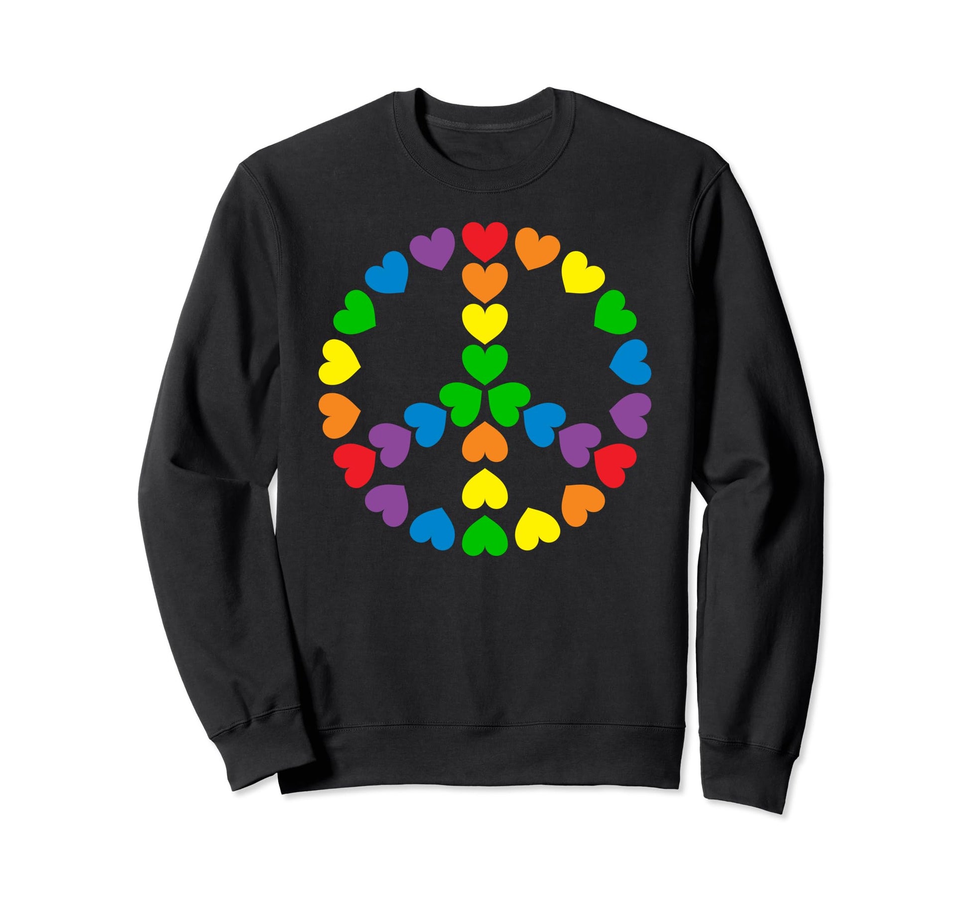 Lgbt Gay Pride Month Love Peace Sign Sweatshirt - Novelty Apparel Unisex - T-Shirt, Sweatshirt, Hoodie