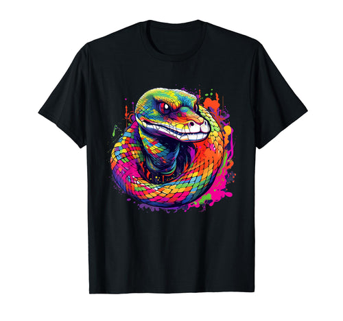 Rainbow Boa Snake T-Shirt - Streetwear Style for Adults - T-Shirt, Sweatshirt, Hoodie