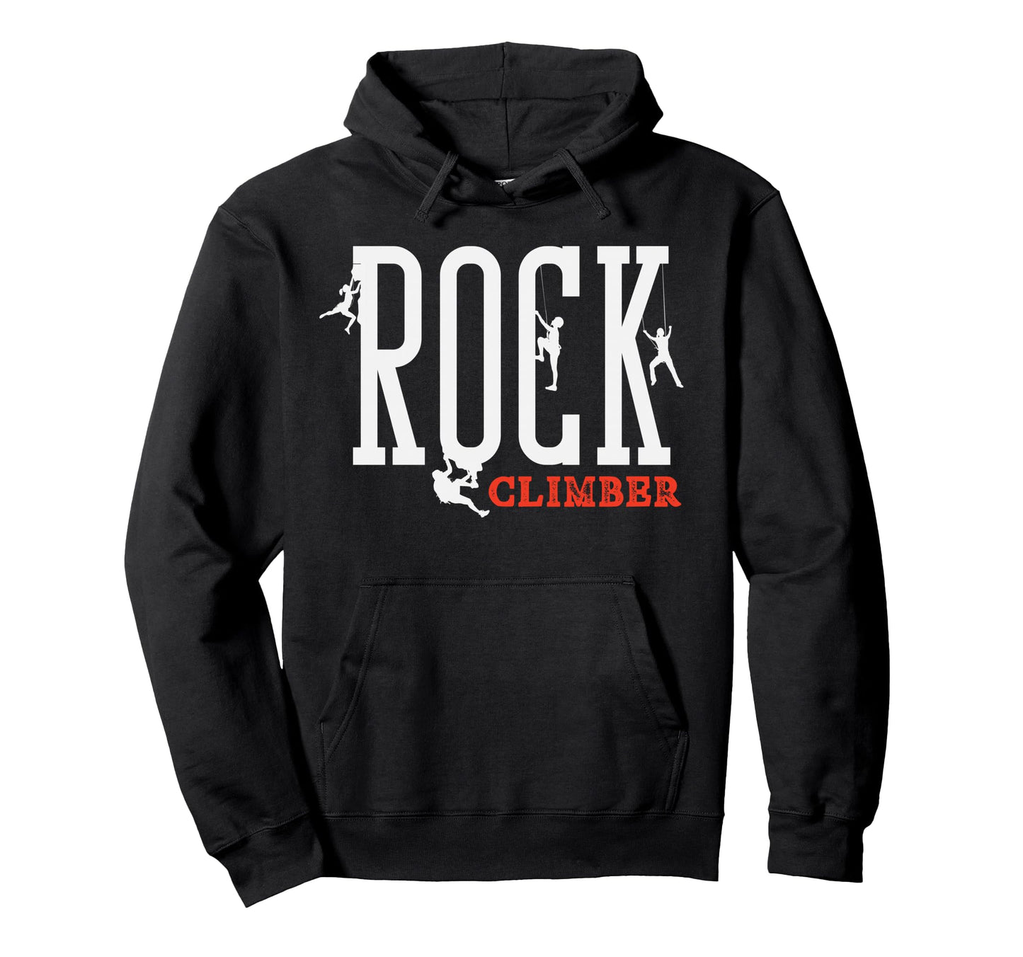 Rock Climber Typography Climber Hoodie - Graphic Print for Adults - T-Shirt, Sweatshirt, Hoodie