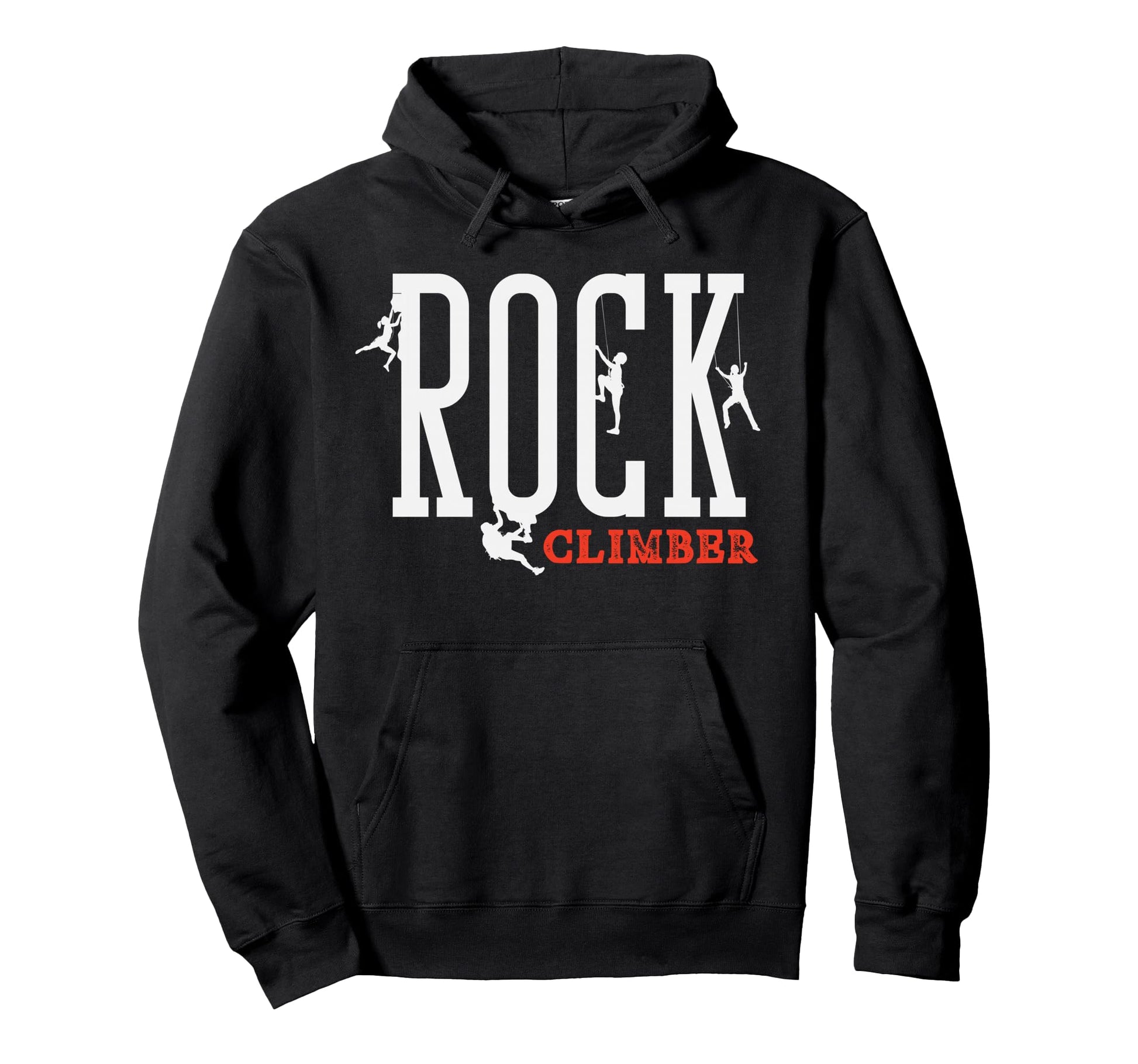 Rock Climber Typography Climber Hoodie - Graphic Print for Adults - T-Shirt, Sweatshirt, Hoodie