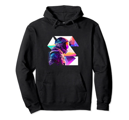 Astronaut Space Aesthetic Art Wave Hoodie - Graphic Print for Adults - T-Shirt, Sweatshirt, Hoodie