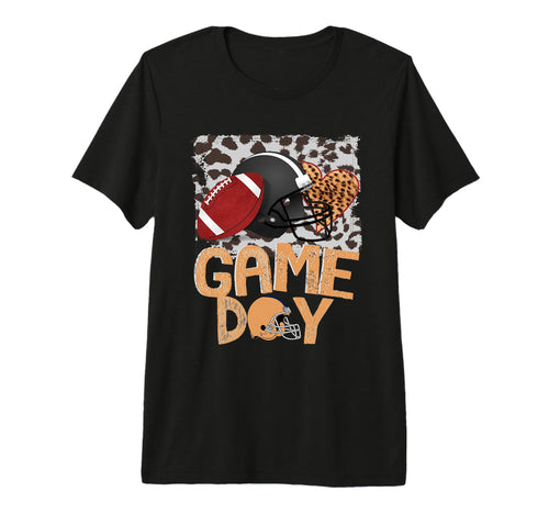 Bleached Game Day Leopard Football T-Shirt - Streetwear Style Men Women - T-Shirt, Sweatshirt, Hoodie
