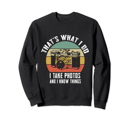 Funny Photographer Gifts Camera Sweatshirt - Streetwear Style for Adults - T-Shirt, Sweatshirt, Hoodie
