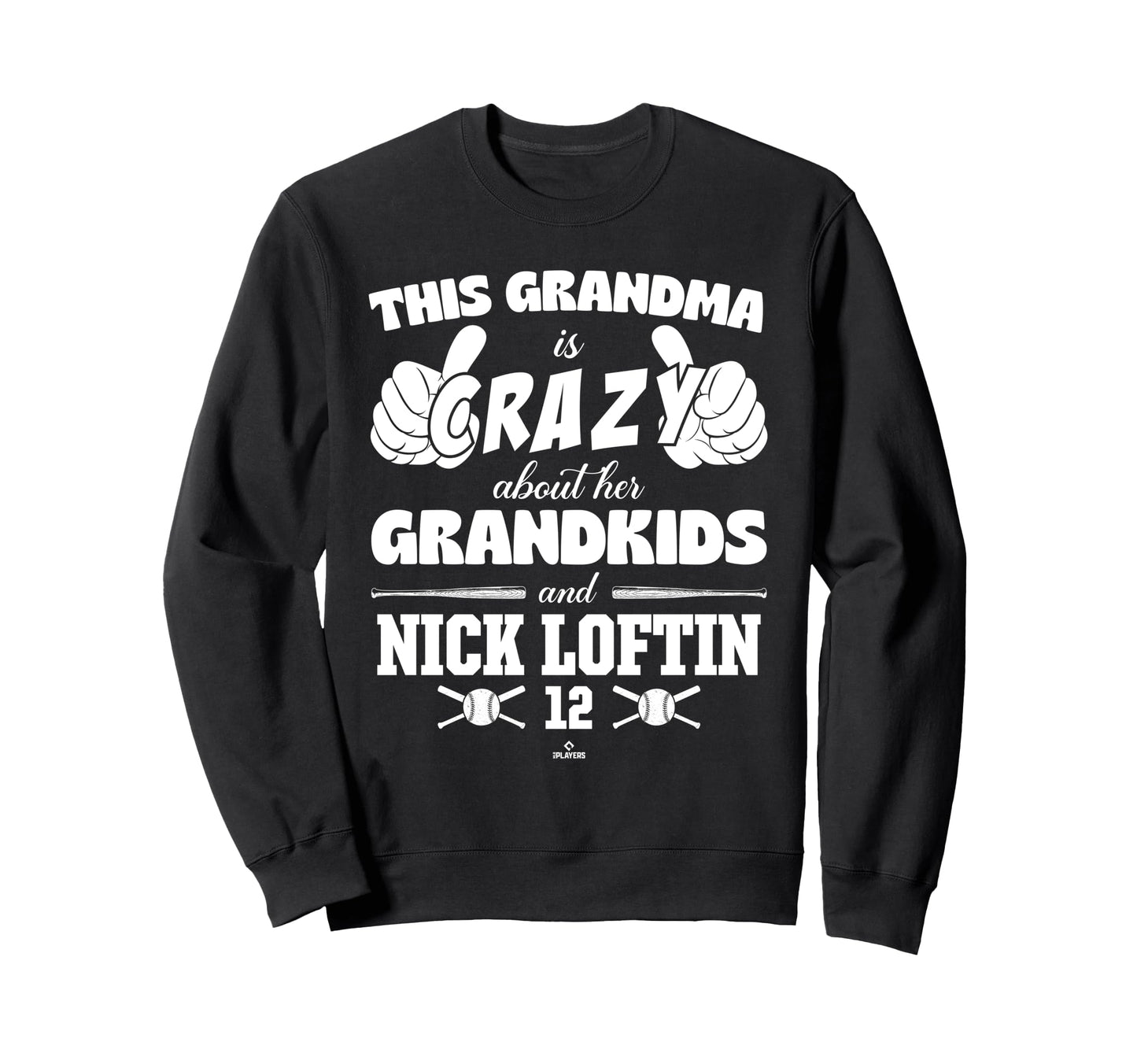 Grandma Crazy Nick Loftin Kansas Sweatshirt - Novelty Apparel for Adults - T-Shirt, Sweatshirt, Hoodie