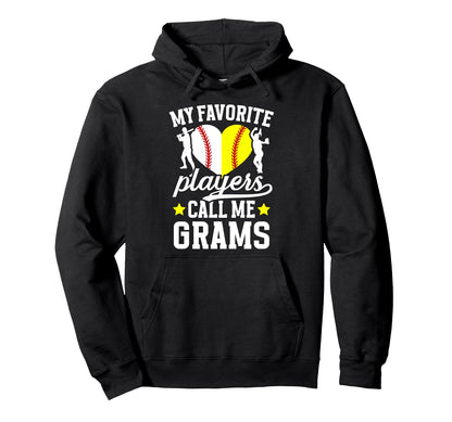 My Favorite Players Call Me Grams Hoodie - Aesthetic Graphic Unisex - T-Shirt, Sweatshirt, Hoodie