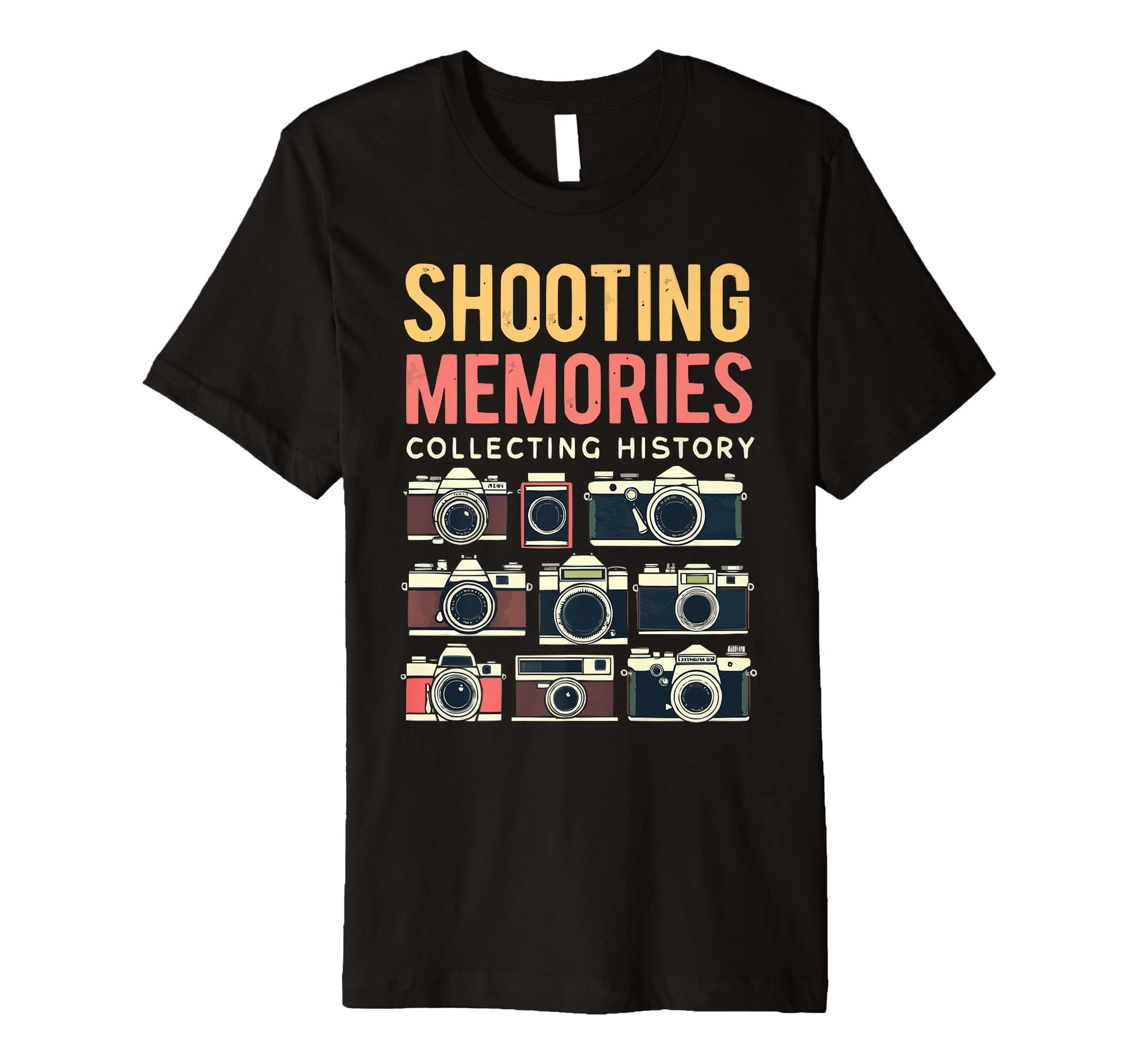 Camera Collector Cameraman Photography T-Shirt - Aesthetic Graphic Unisex - T-Shirt, Sweatshirt, Hoodie