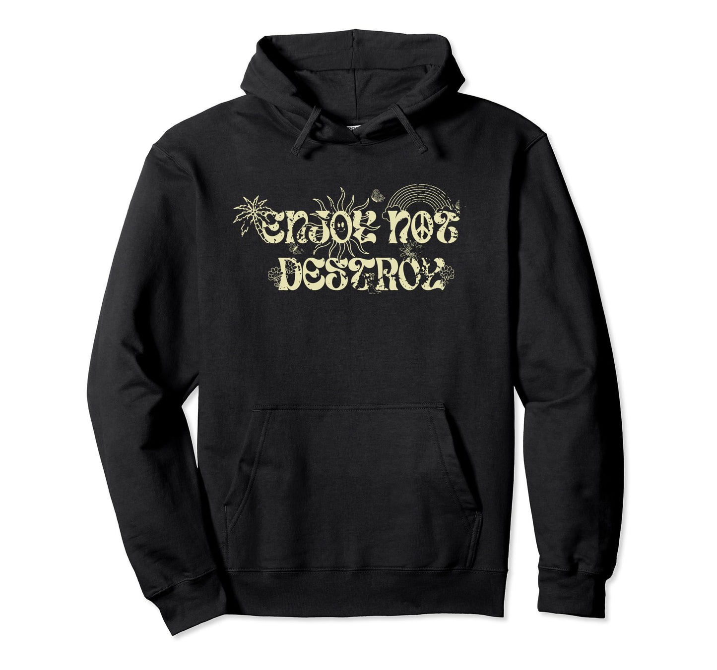 Boho Hippie Environmentally Friendly Hoodie - Fun Novelty Design Unisex - T-Shirt, Sweatshirt, Hoodie