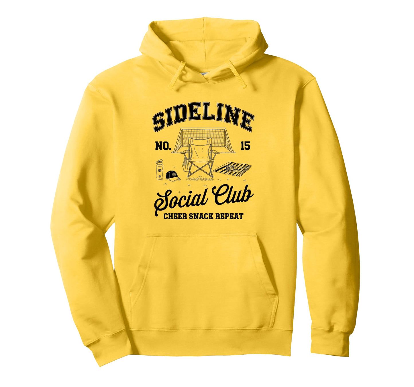 Sideline Social Club Soccer Mom Game Day Hoodie - Streetwear Style Unisex - T-Shirt, Sweatshirt, Hoodie