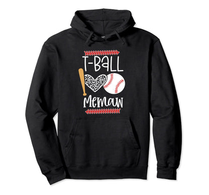 Proud T Ball Memaw Gift Baseball Grandma Hoodie - Minimalist Print Unisex - T-Shirt, Sweatshirt, Hoodie