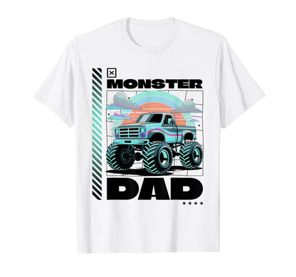 Monster Truck Dad Aesthetic Monster T-Shirt - Unique Graphic Men Women - T-Shirt, Sweatshirt, Hoodie