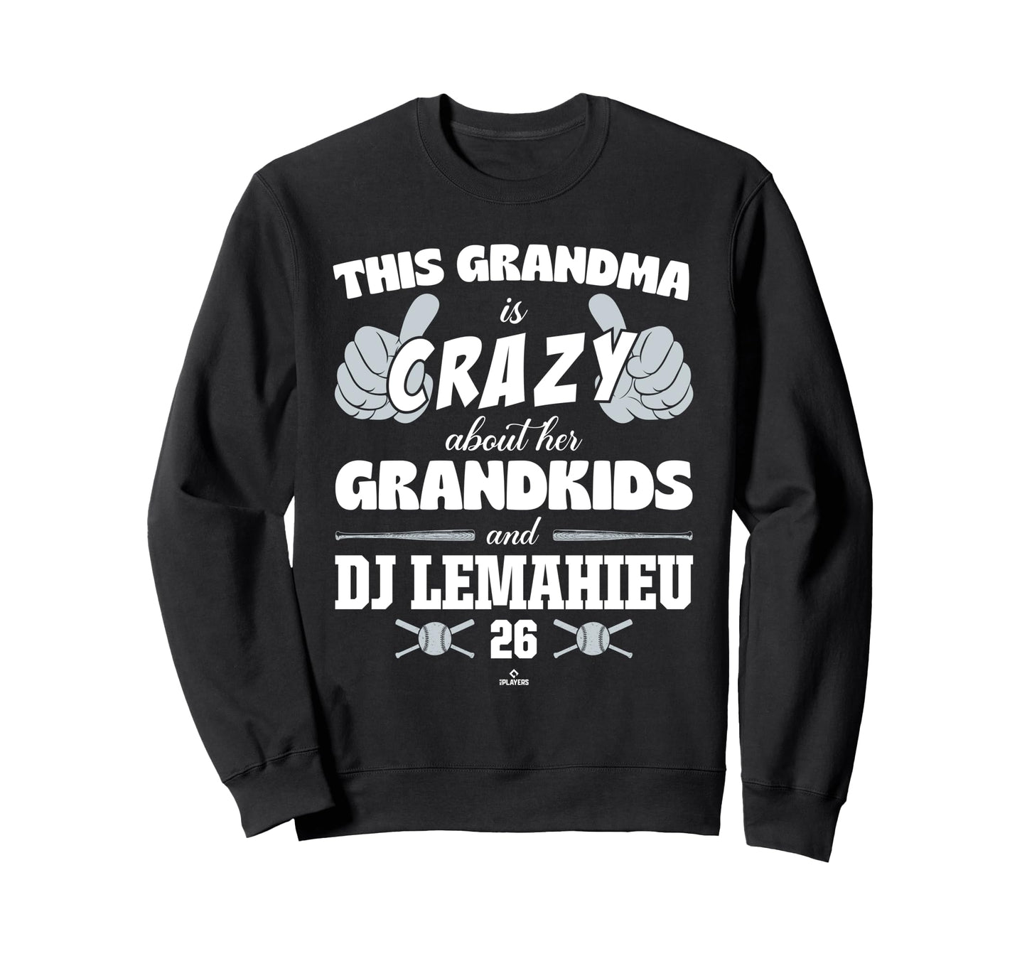 Grandma Crazy Dj Lemahieu New York Sweatshirt - Novelty Apparel for Adults - T-Shirt, Sweatshirt, Hoodie