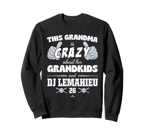 Grandma Crazy Dj Lemahieu New York Sweatshirt - Novelty Apparel for Adults - T-Shirt, Sweatshirt, Hoodie