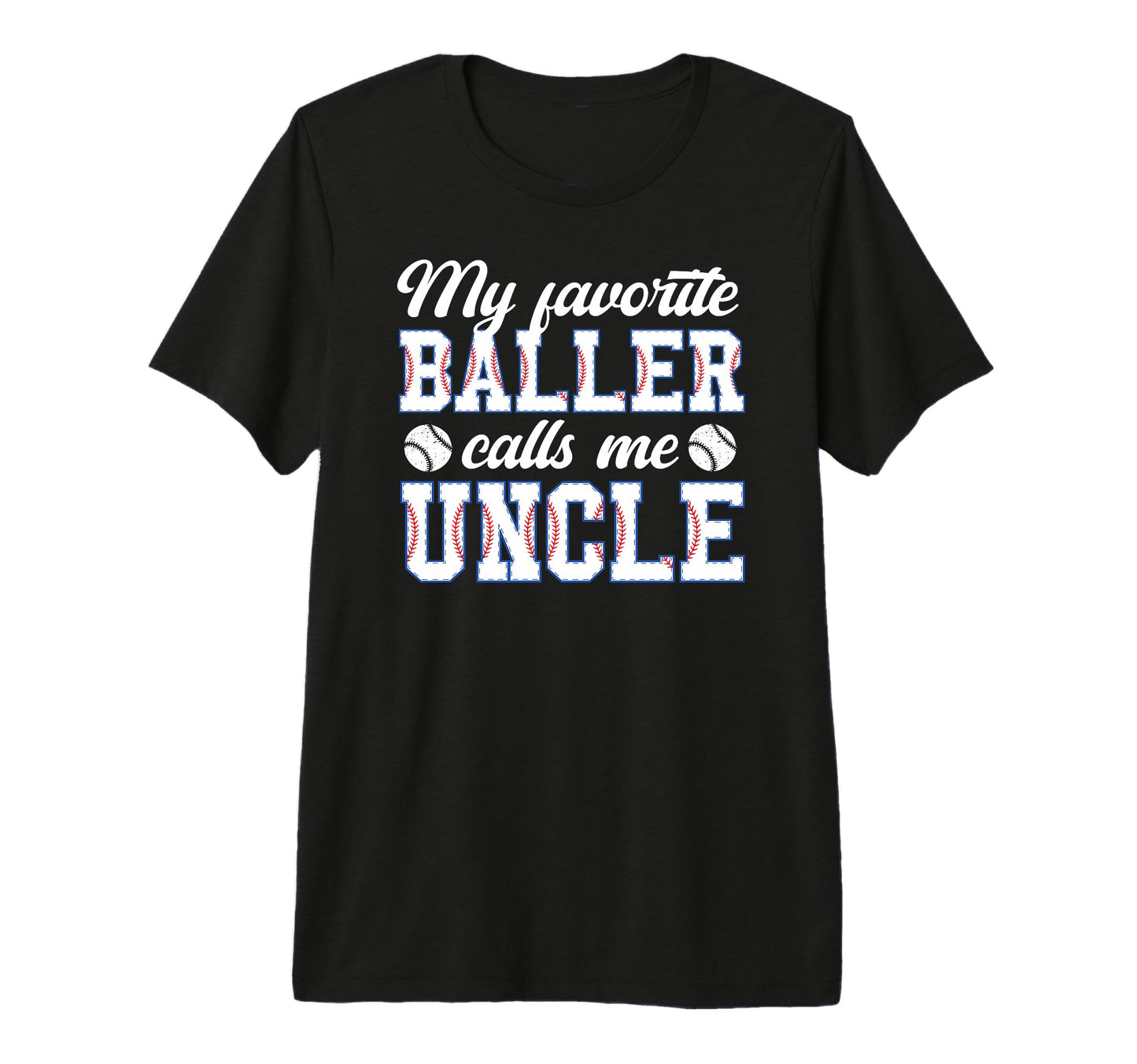 Mens Proud Baseball Uncle Baseball T-Shirt - Custom Art Print for Adults - T-Shirt, Sweatshirt, Hoodie