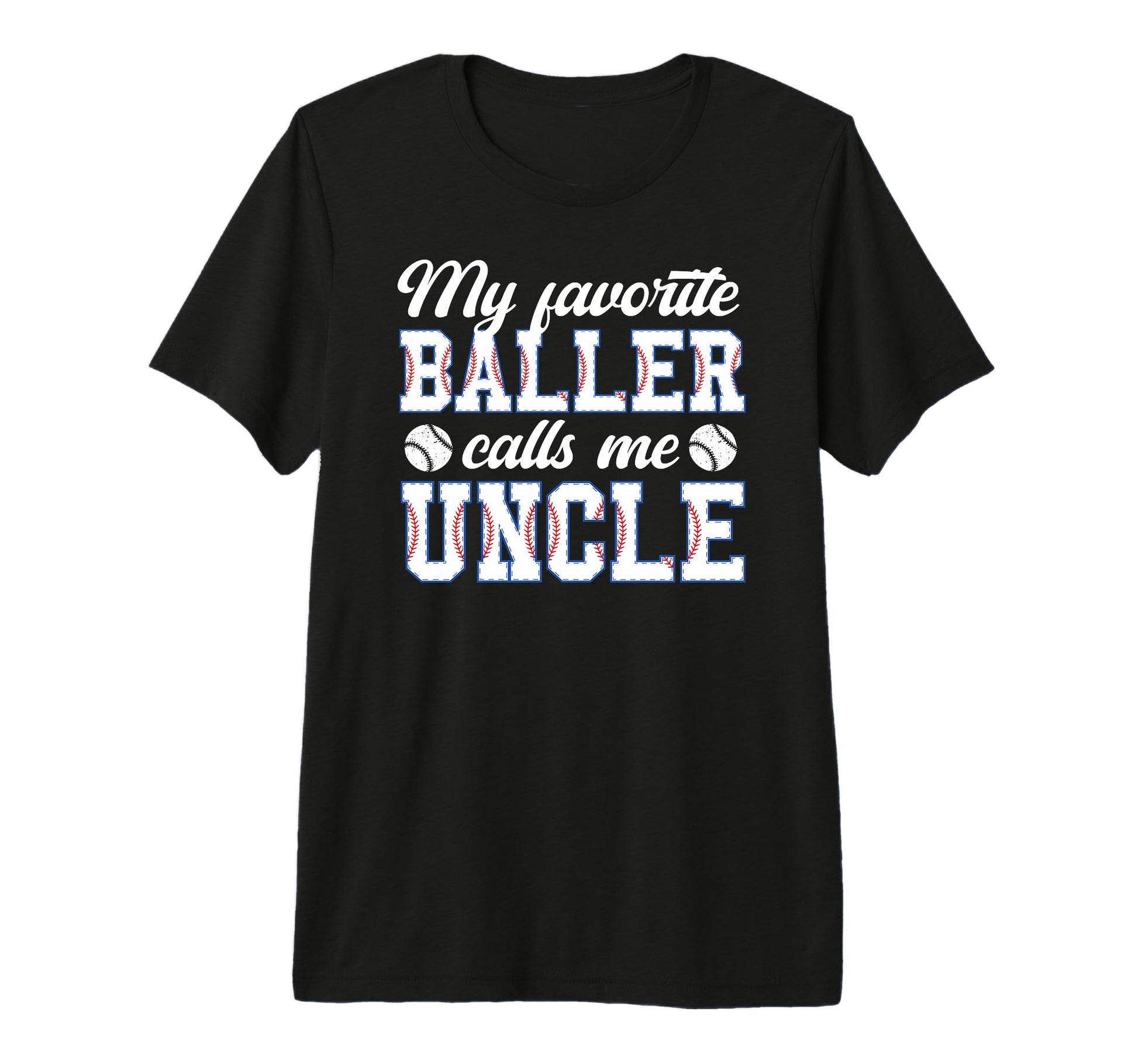 Mens Proud Baseball Uncle Baseball T-Shirt - Custom Art Print for Adults - T-Shirt, Sweatshirt, Hoodie