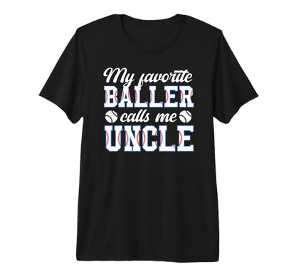 Mens Proud Baseball Uncle Baseball T-Shirt - Custom Art Print for Adults - T-Shirt, Sweatshirt, Hoodie