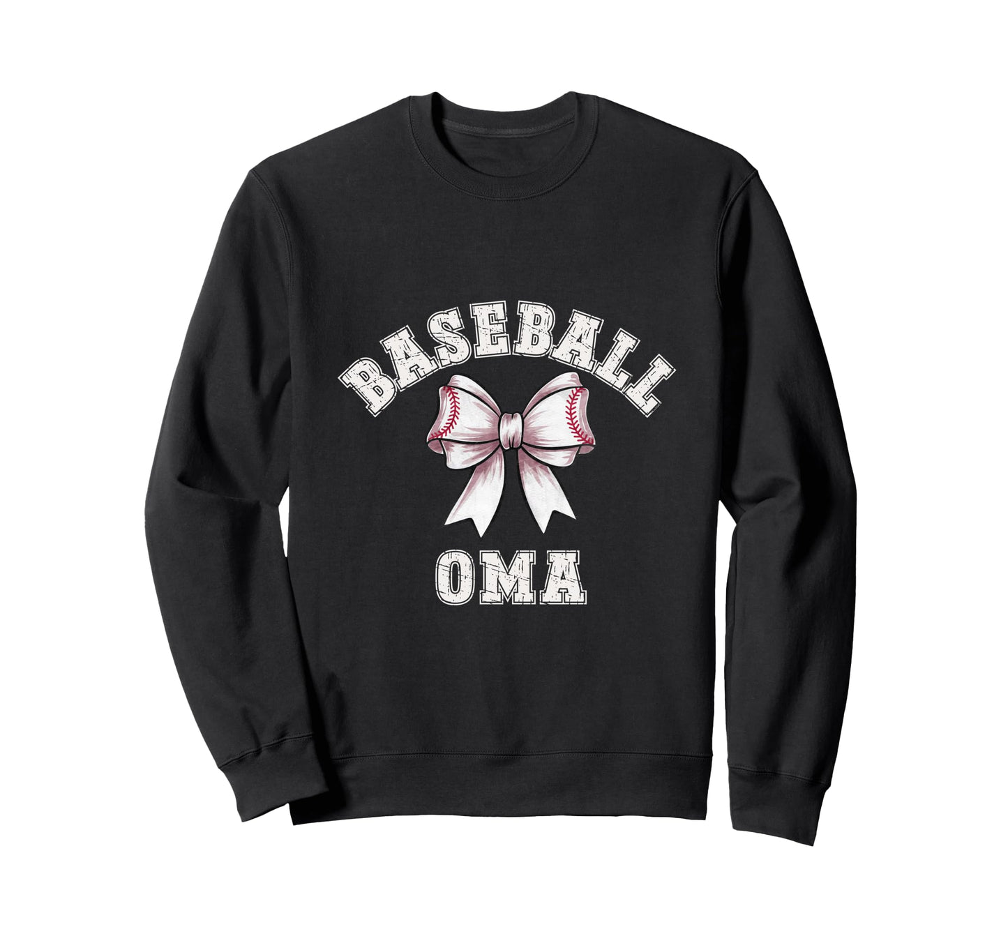 Coquette Baseball Oma Bow Game Day Sweatshirt - Trendy Graphic Unisex - T-Shirt, Sweatshirt, Hoodie