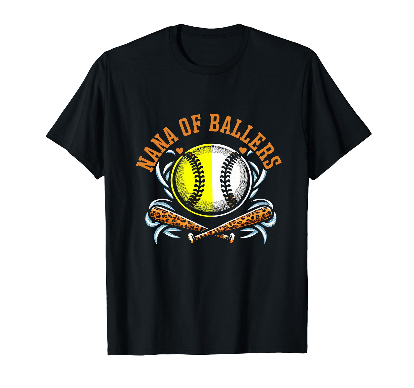 Nana Ballers Softball Baller Grandma T-Shirt - Minimalist Print for Adults - T-Shirt, Sweatshirt, Hoodie