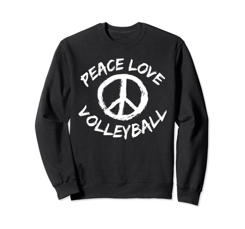 Beach Volleyball Peace Sign Motif Sweatshirt - Novelty Apparel Unisex - T-Shirt, Sweatshirt, Hoodie
