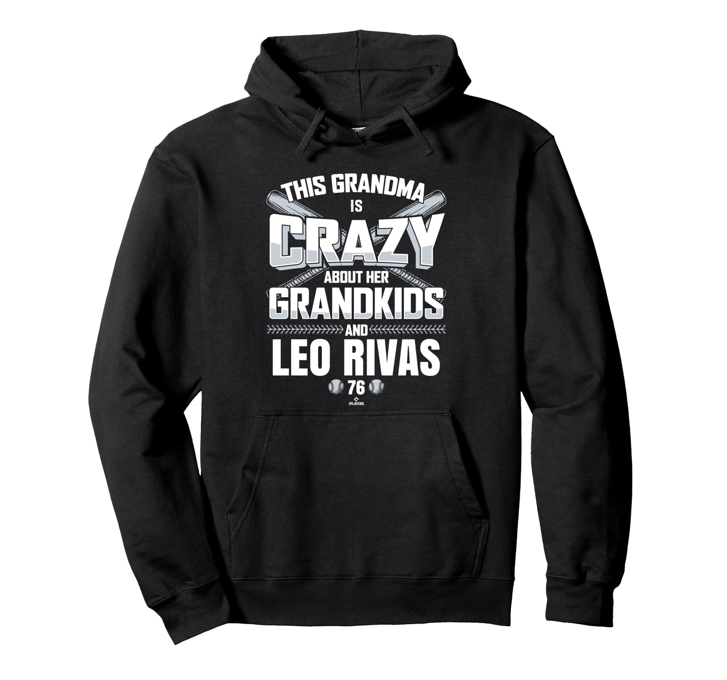 Grandma Crazy Leo Rivas Seattle Baseball Hoodie - Minimalist Print Unisex - T-Shirt, Sweatshirt, Hoodie