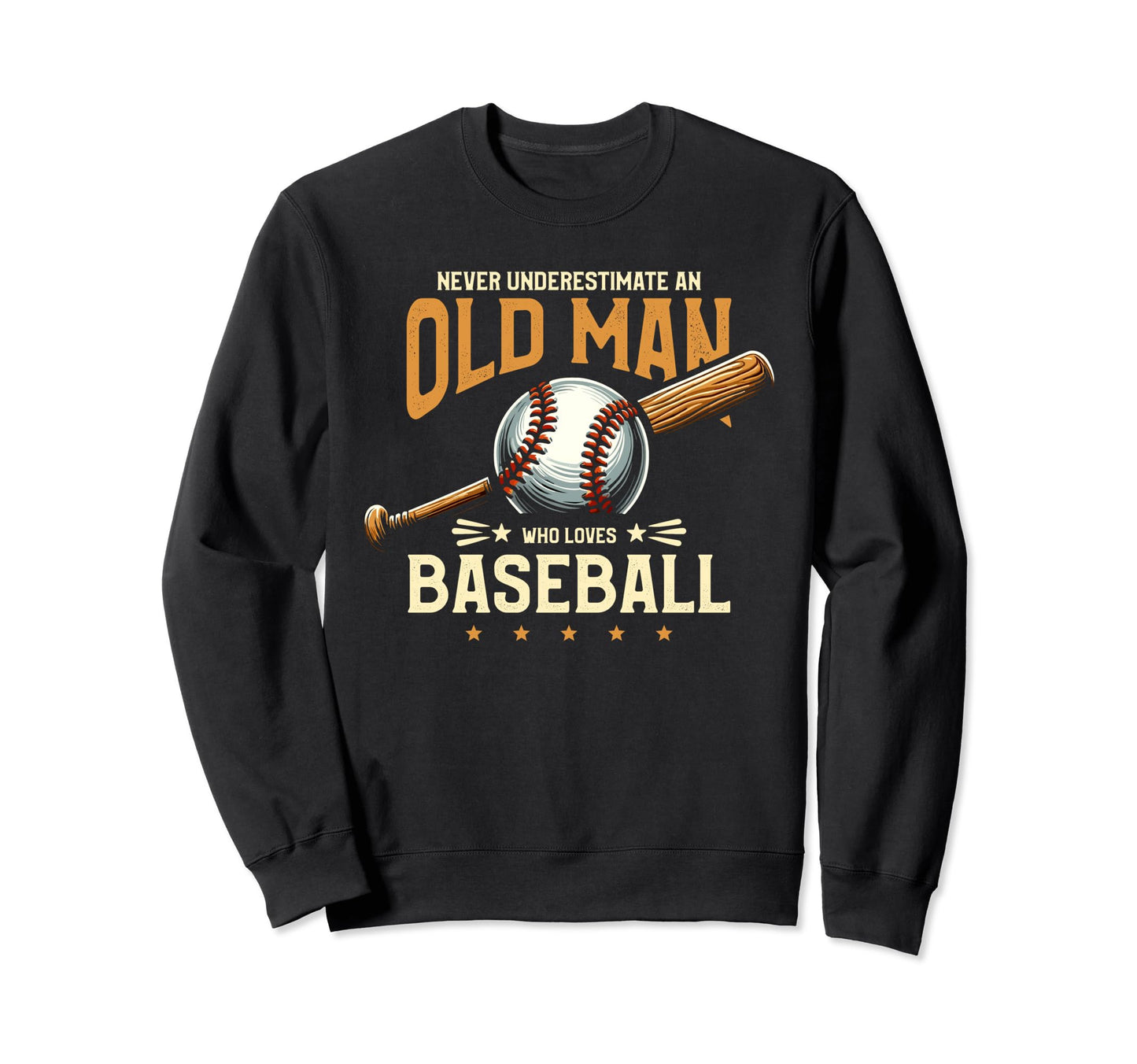 Baseball Player Dad Grandpa Sweatshirt - Aesthetic Graphic for Adults - T-Shirt, Sweatshirt, Hoodie