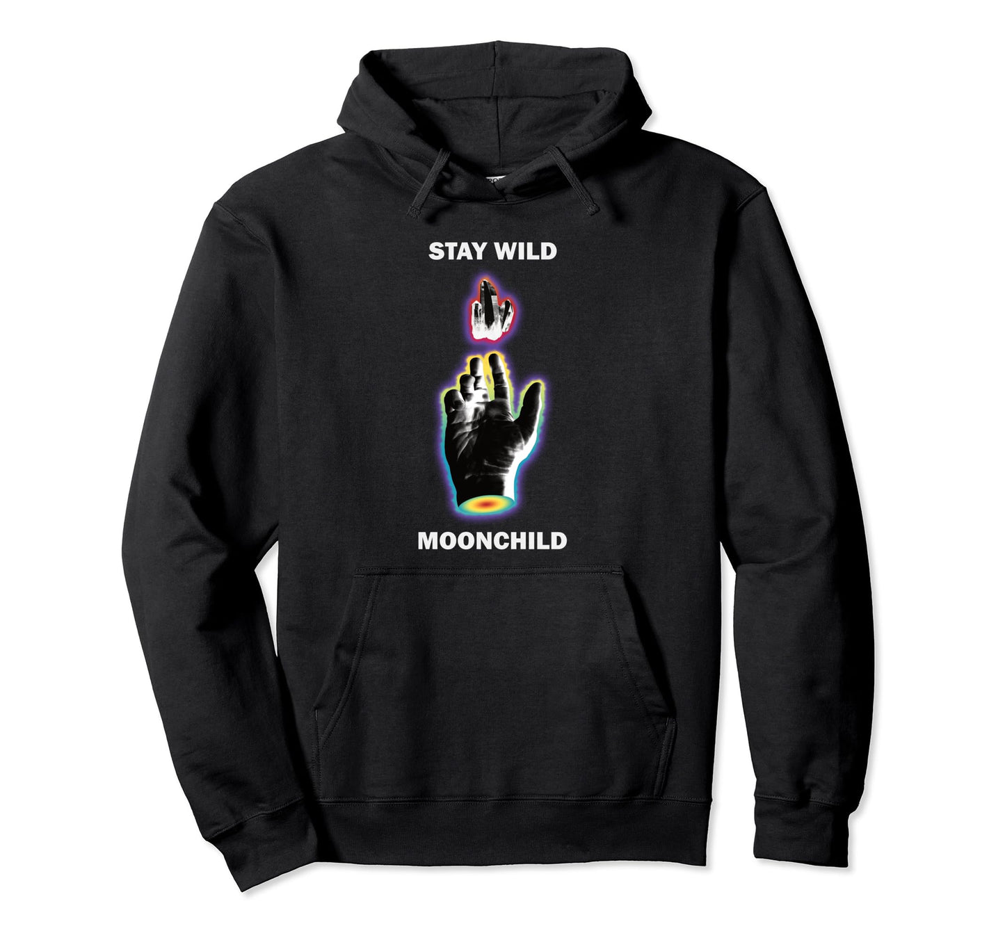Stay Wild Moon Child Gift Peace Moon Hoodie - Aesthetic Graphic Men Women - T-Shirt, Sweatshirt, Hoodie
