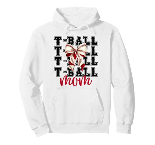 Tball Mom Teeball T Ball Coquette Hoodie - Aesthetic Graphic Unisex - T-Shirt, Sweatshirt, Hoodie