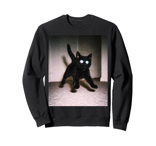 Funny Scared Startled Cat Jumping Sweatshirt - Trendy Graphic for Adults - T-Shirt, Sweatshirt, Hoodie