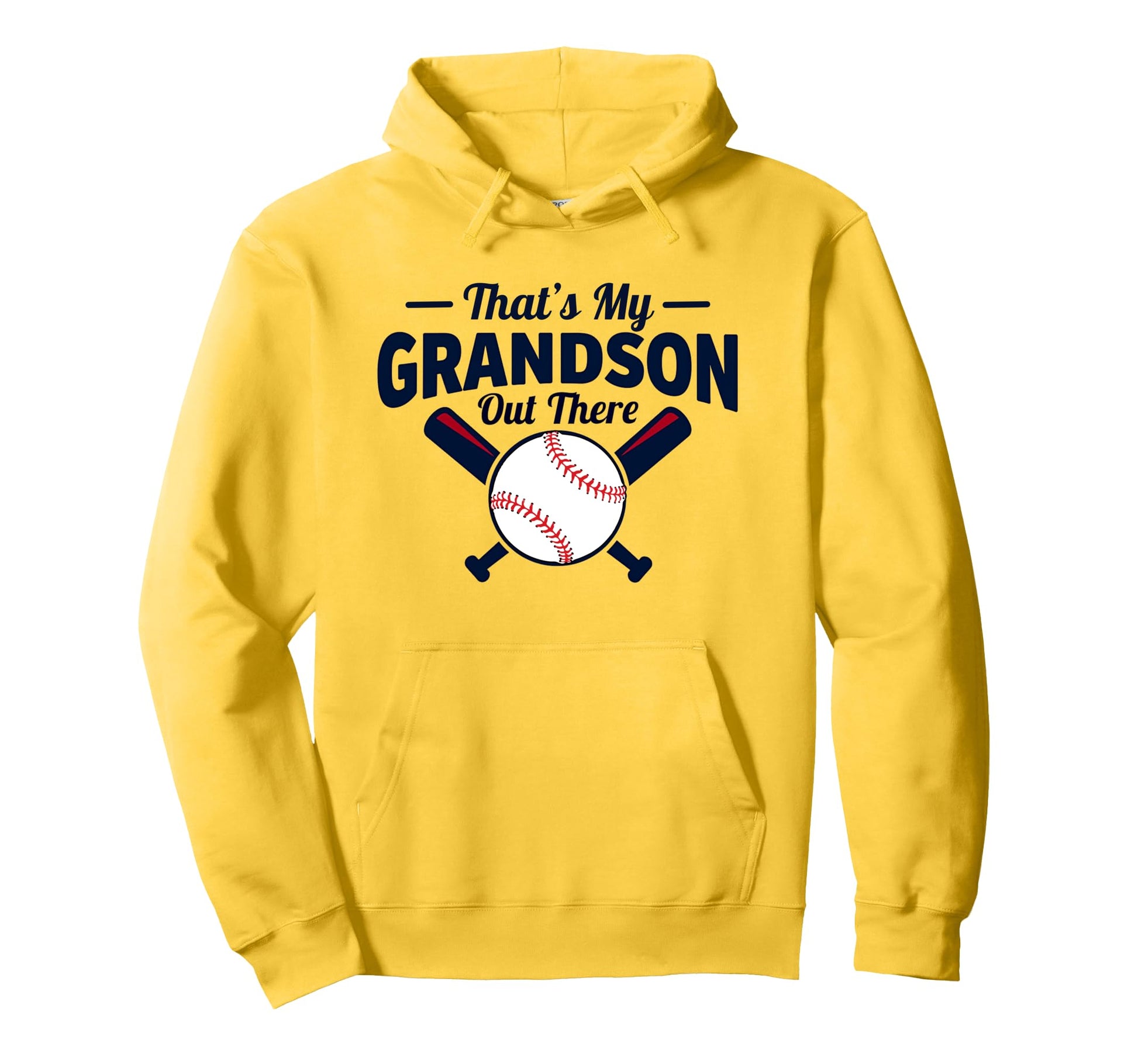 Thats My Grandson Out There Baseball Hoodie - Trendy Graphic Unisex - T-Shirt, Sweatshirt, Hoodie