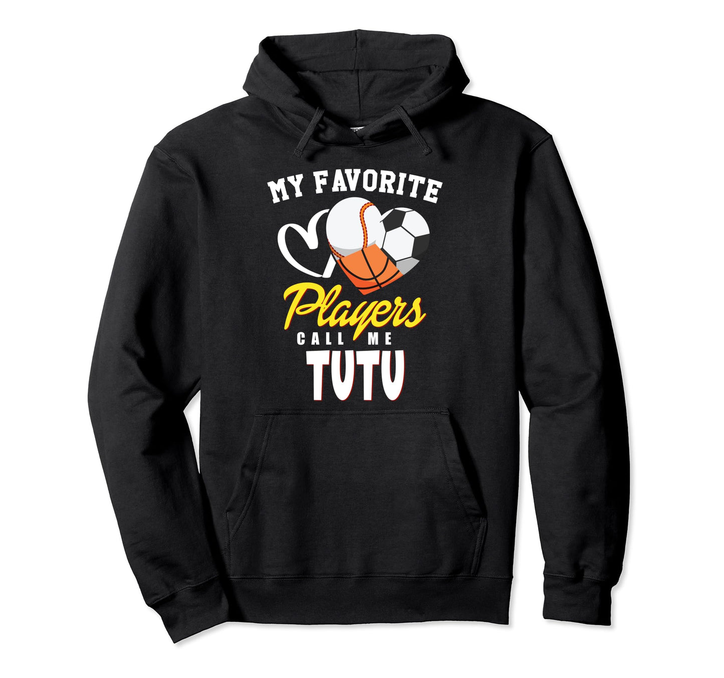 My Favorite Players Baseball Soccer Hoodie - Fun Novelty Design Unisex - T-Shirt, Sweatshirt, Hoodie