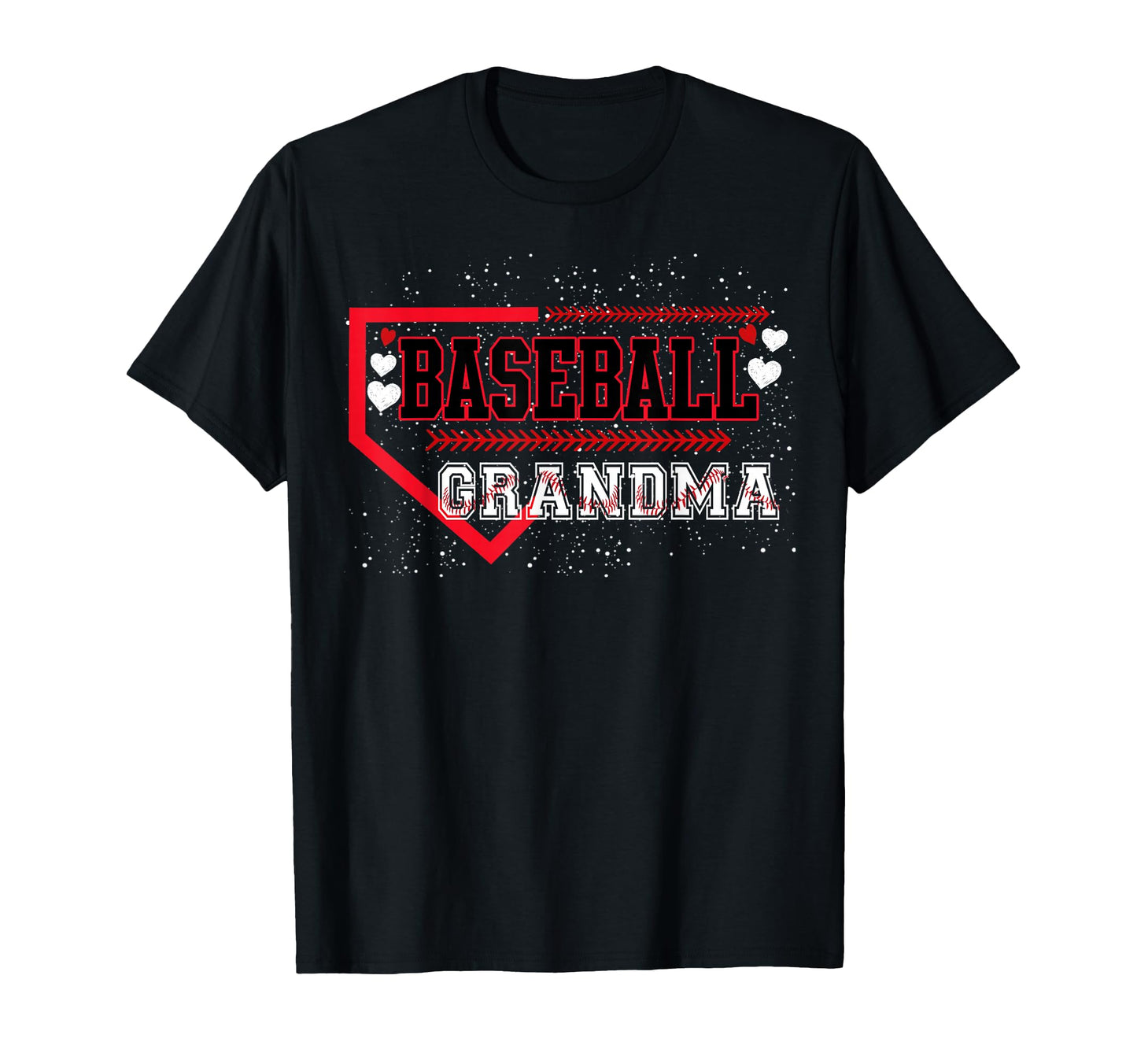 Baseball Grandma Gigi Nana Heart T-Shirt - Casual Everyday Wear Men Women - T-Shirt, Sweatshirt, Hoodie