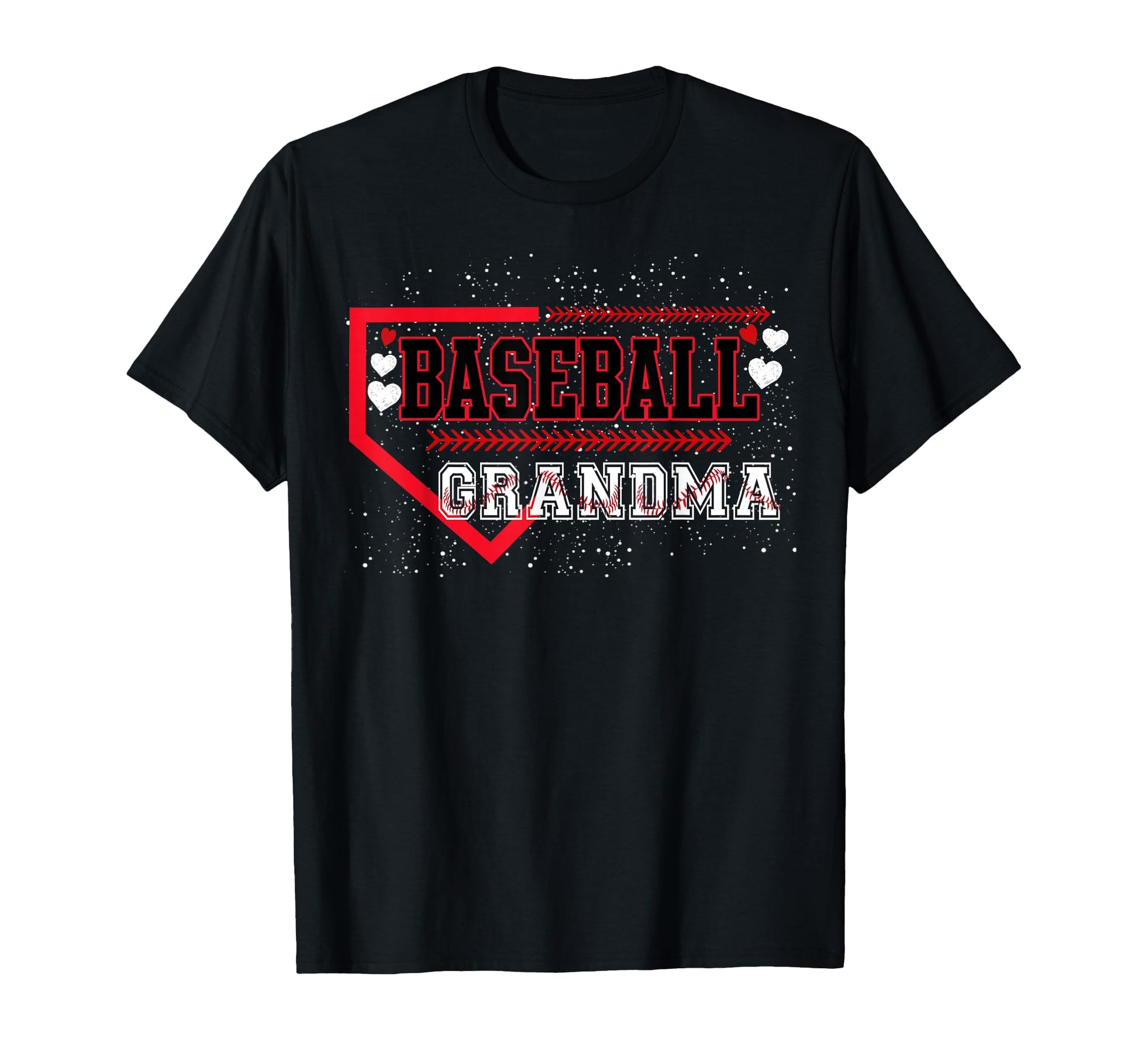 Baseball Grandma Gigi Nana Heart T-Shirt - Casual Everyday Wear Men Women - T-Shirt, Sweatshirt, Hoodie