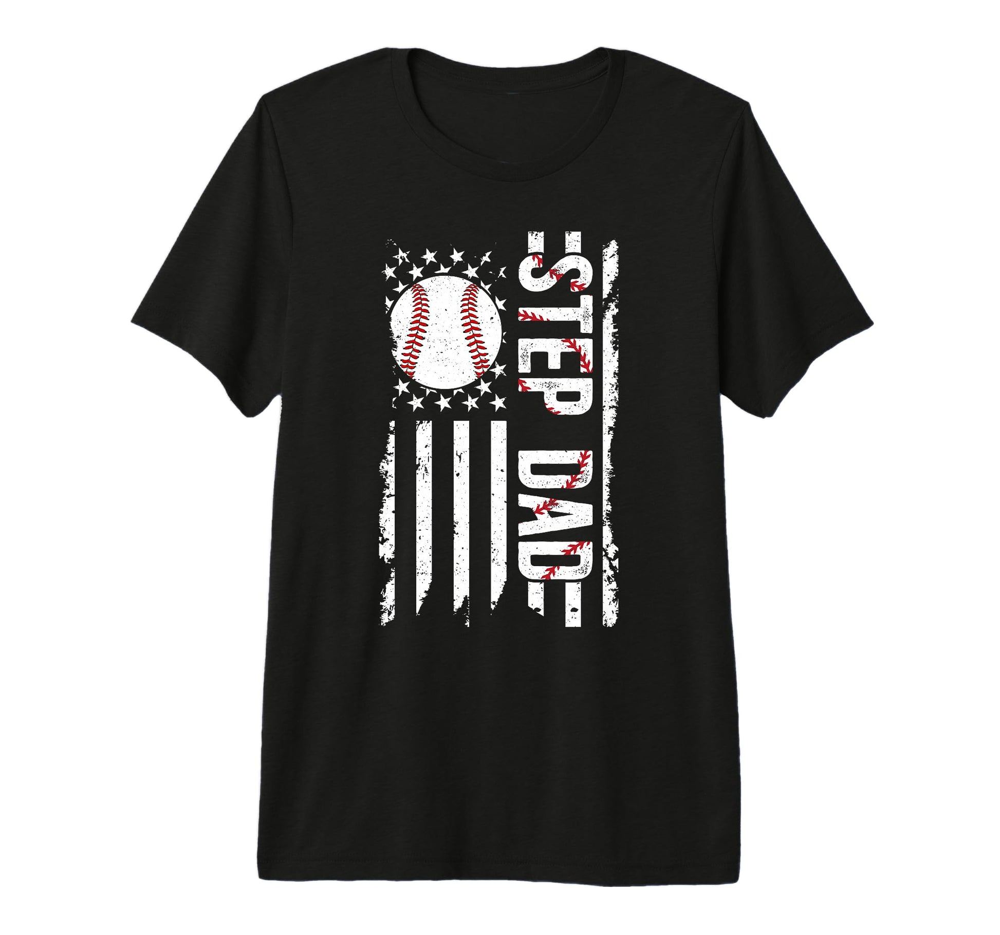 Mens Baseball Step Dad Baseball T-Shirt - Minimalist Print for Adults - T-Shirt, Sweatshirt, Hoodie