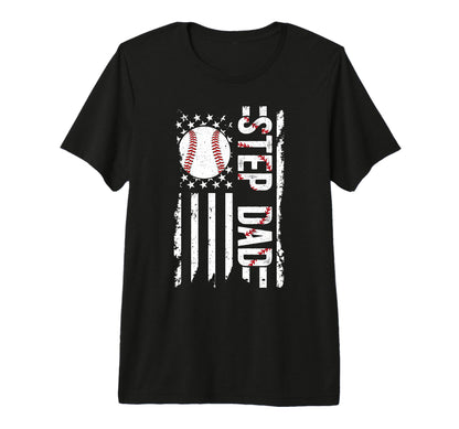 Mens Baseball Step Dad Baseball T-Shirt - Minimalist Print for Adults - T-Shirt, Sweatshirt, Hoodie
