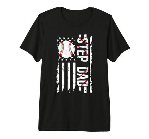 Mens Baseball Step Dad Baseball T-Shirt - Minimalist Print for Adults - T-Shirt, Sweatshirt, Hoodie