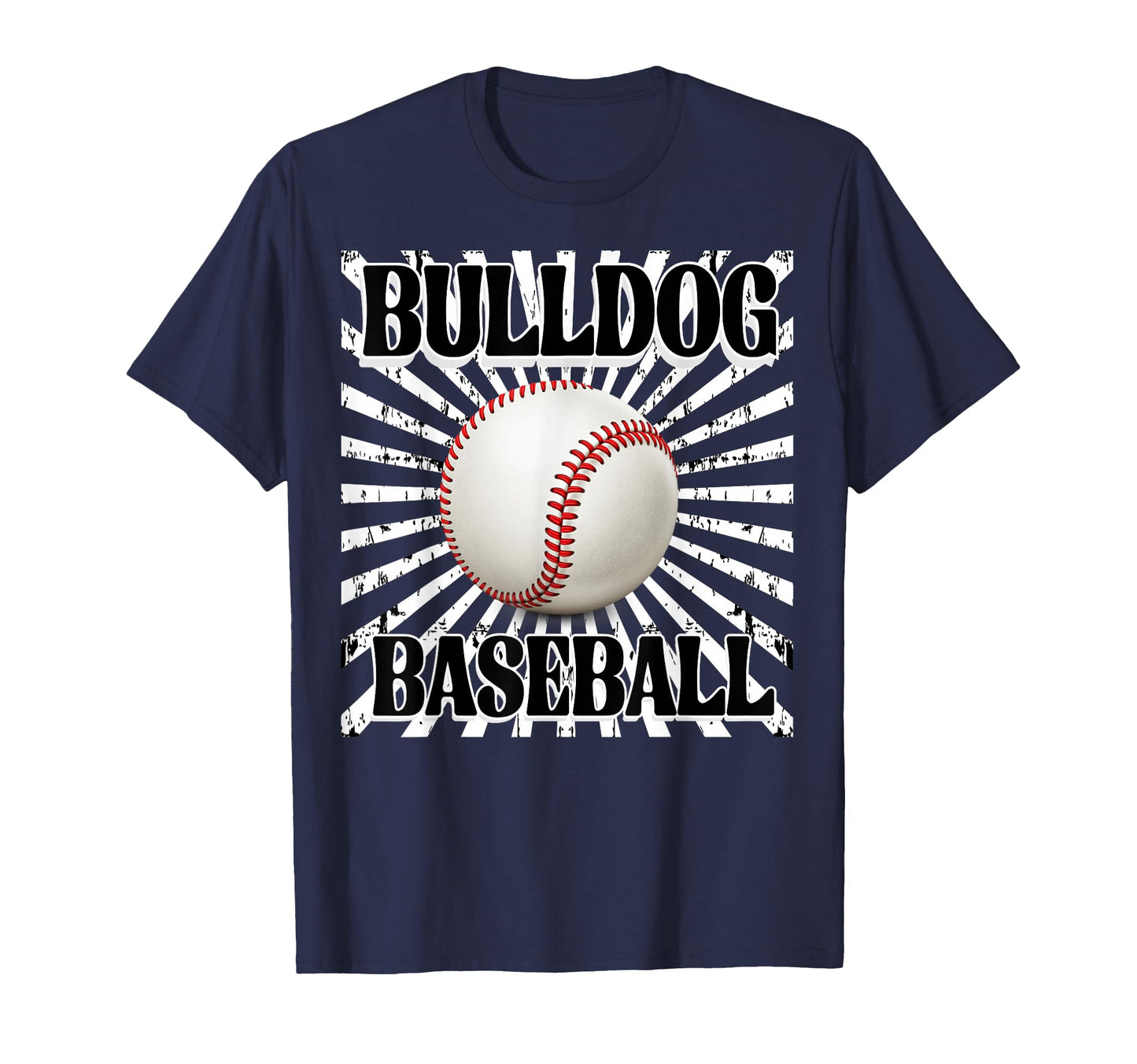 Bulldog Baseball Mom Starburst Game T-Shirt - Custom Art Print Men Women - T-Shirt, Sweatshirt, Hoodie