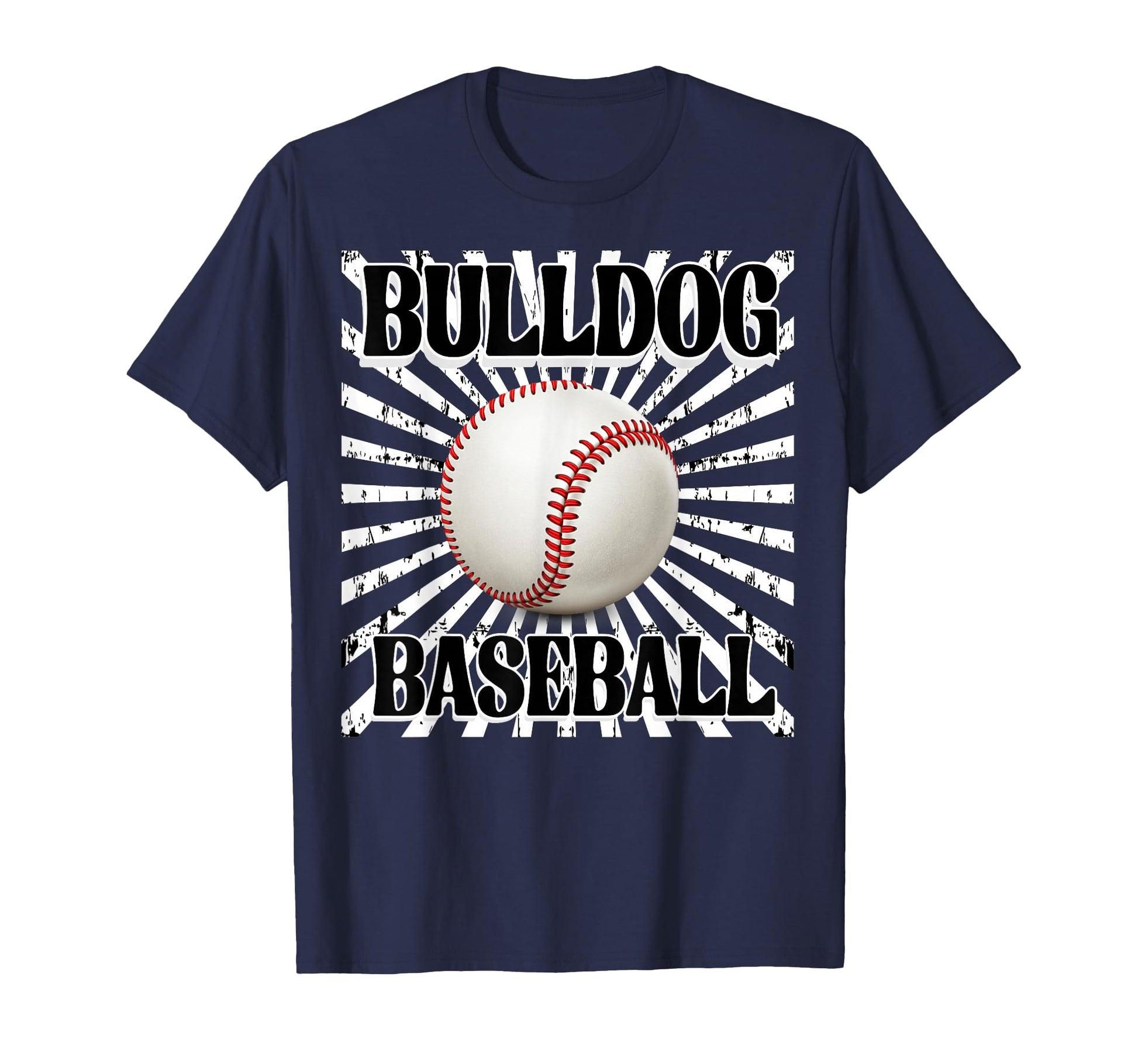 Bulldog Baseball Mom Starburst Game T-Shirt - Custom Art Print Men Women - T-Shirt, Sweatshirt, Hoodie