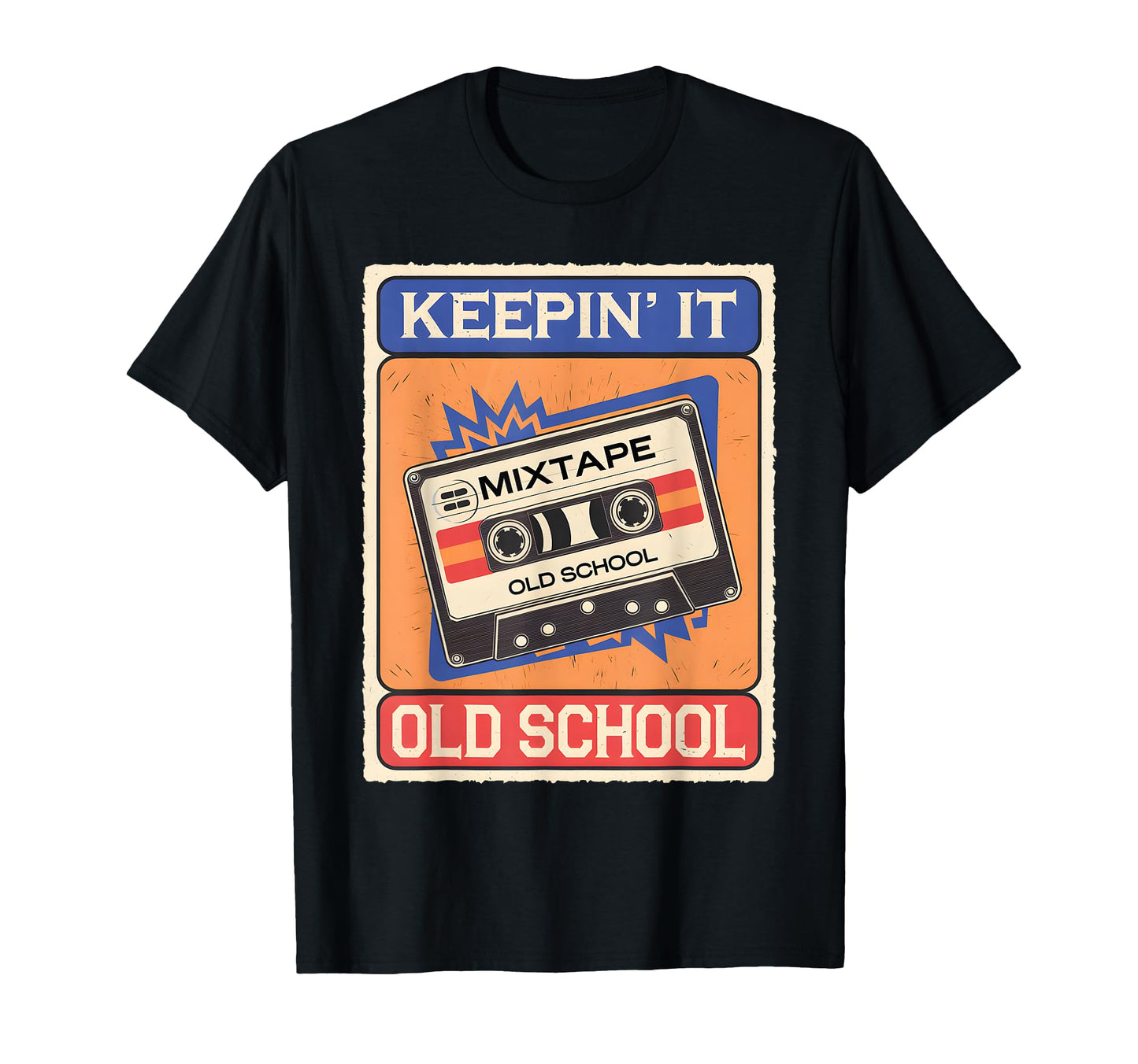 Old School Hip Hop 80S 90S Cassette Tape T-Shirt - Graphic Print Unisex - T-Shirt, Sweatshirt, Hoodie