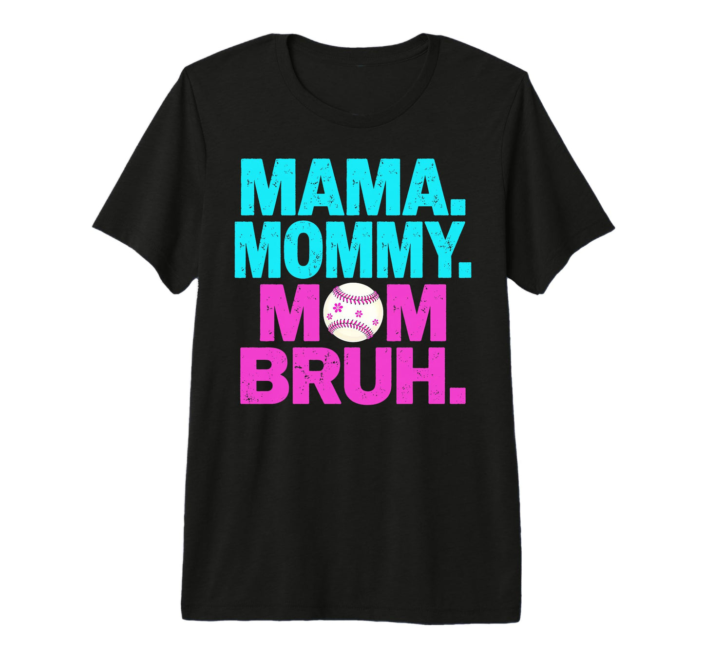 Mothers Day Baseball Drip Ice Cream T-Shirt - Custom Art Print for Adults - T-Shirt, Sweatshirt, Hoodie