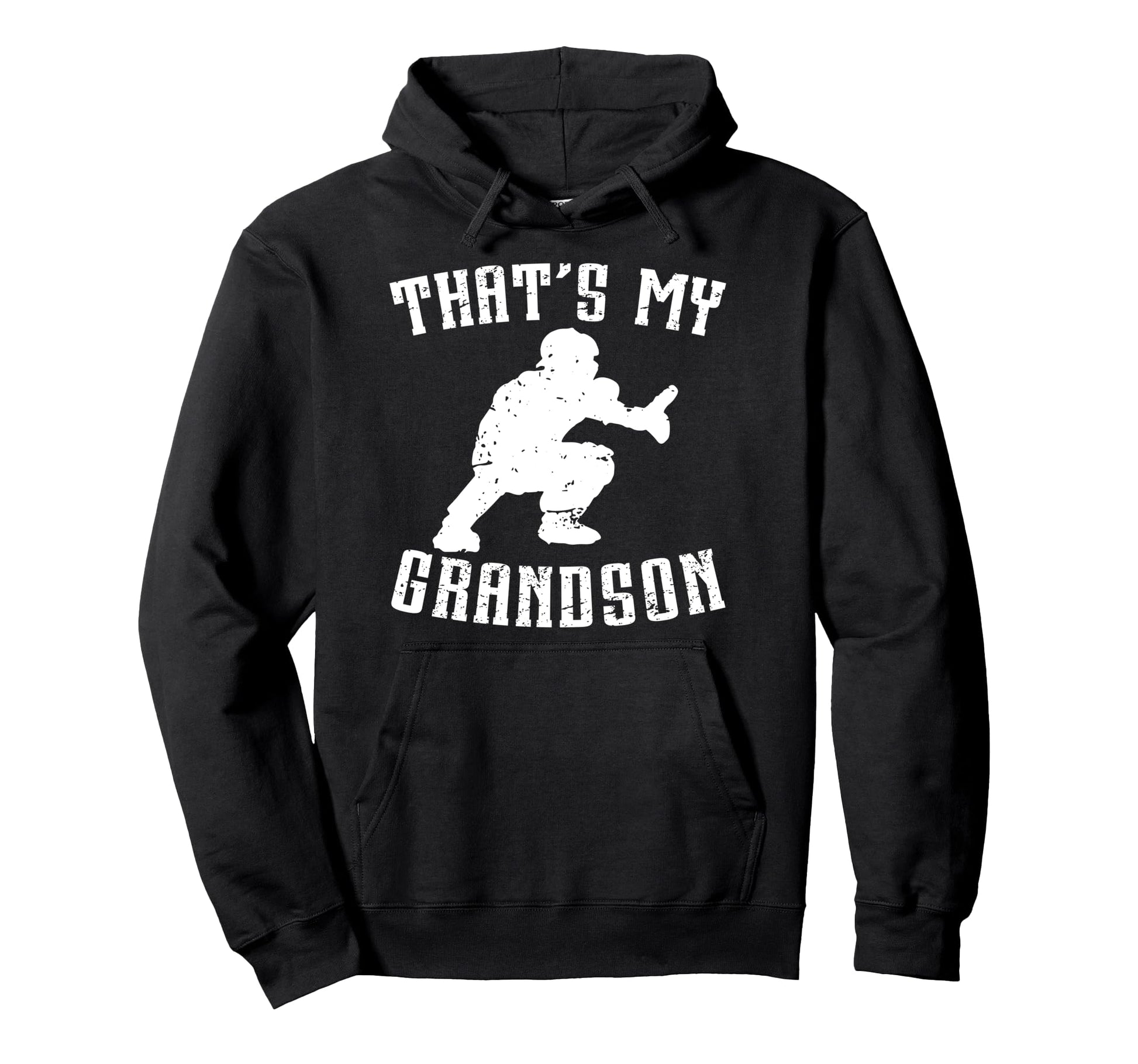 Proud Baseball Catcher Grandpa Baseball Hoodie - Minimalist Print Unisex - T-Shirt, Sweatshirt, Hoodie